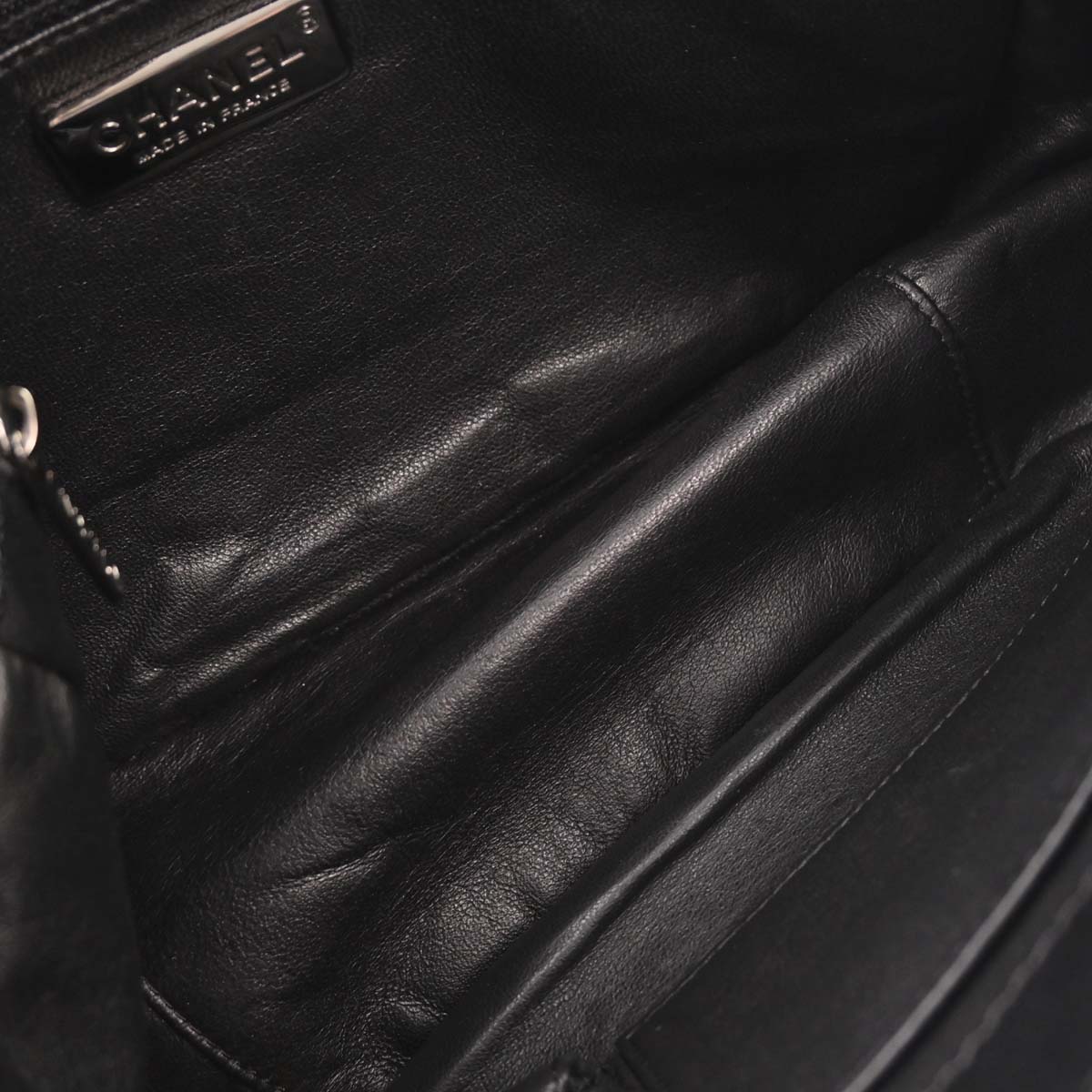 Chanel 2005-2006 Black Calfskin Luxury Line Accordion Flap Handbag