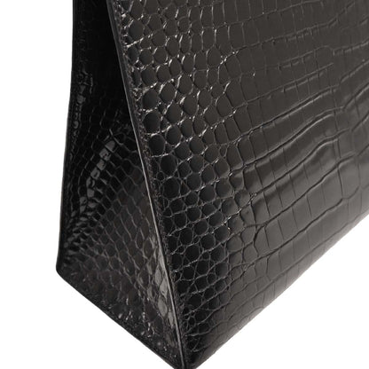Hermes * Black ぽろさす Dalvy 30 MM Handbag