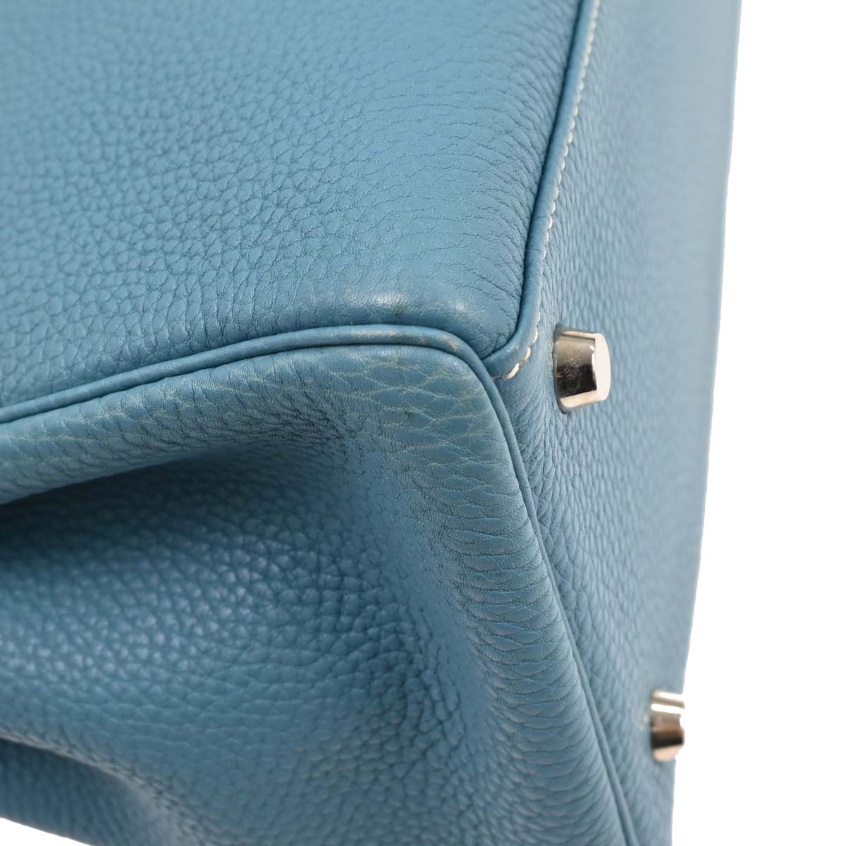 Hermes Blue Jean Togo Kelly 35 Retourne 2way Shoulder Handbag