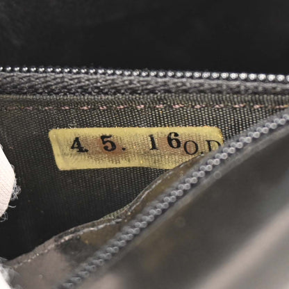 Chanel * Black Lizard Mini Classic Square Flap Shoulder Bag