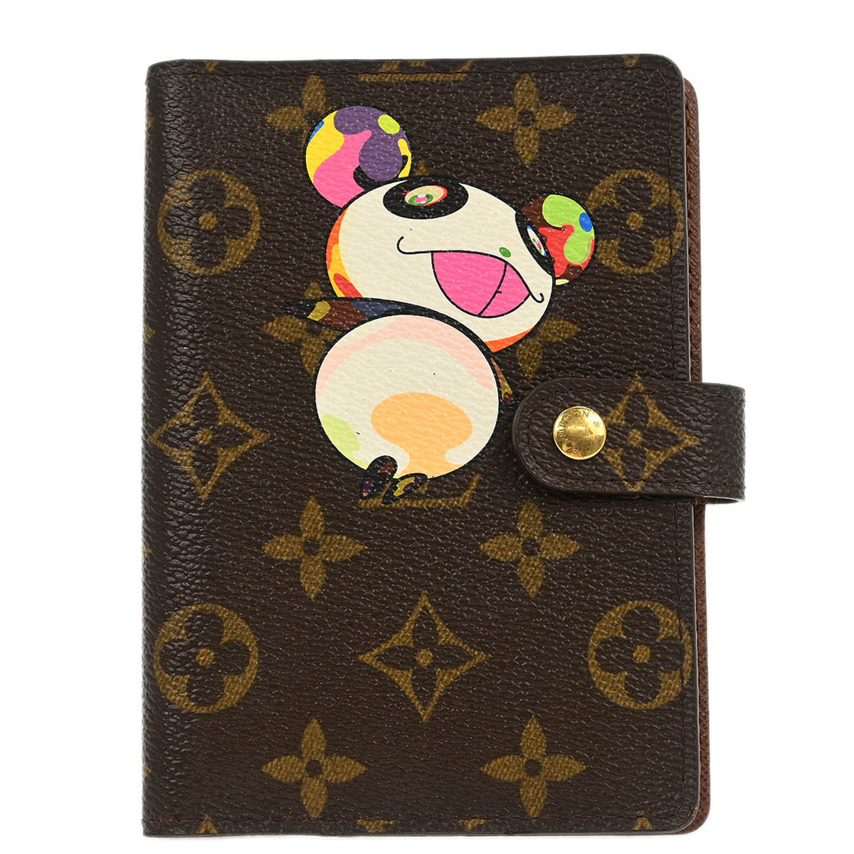 Louis Vuitton Monogram Panda Agenda PM Note Book Cover R20011 Small Good