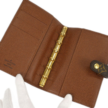 Louis Vuitton Monogram Panda Agenda PM Note Book Cover R20011 Small Good