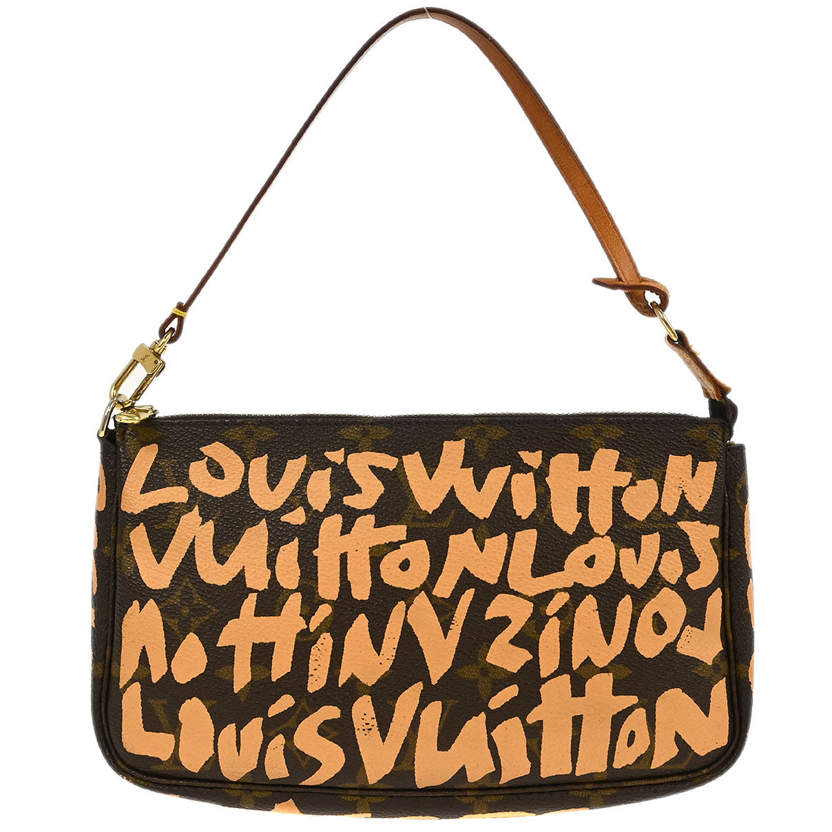 Louis Vuitton Beige Graffiti Pochette Accessoires Handbag M92193