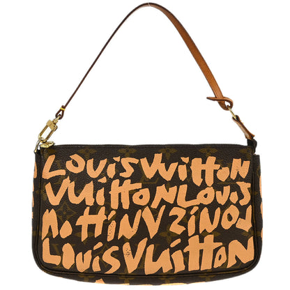 Louis Vuitton Beige Graffiti Pochette Accessoires Handbag M92193
