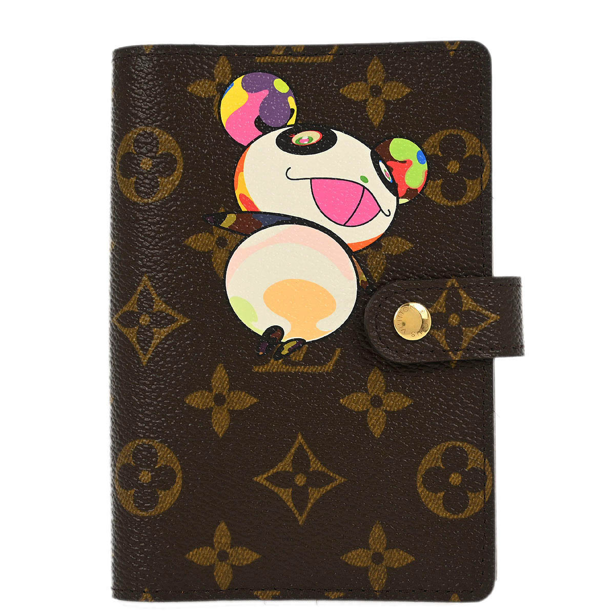 Louis Vuitton Monogram Panda Agenda PM Note Book Cover R20011 Small Good