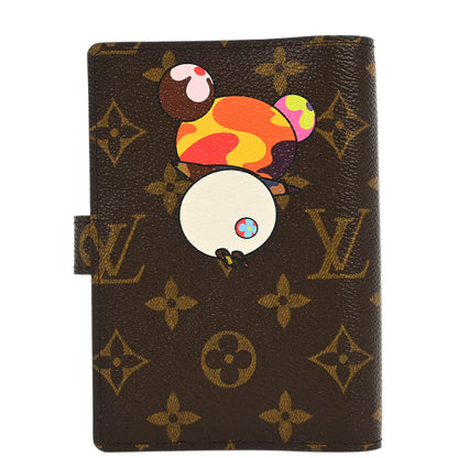 Louis Vuitton Monogram Panda Agenda PM Note Book Cover R20011 Small Good