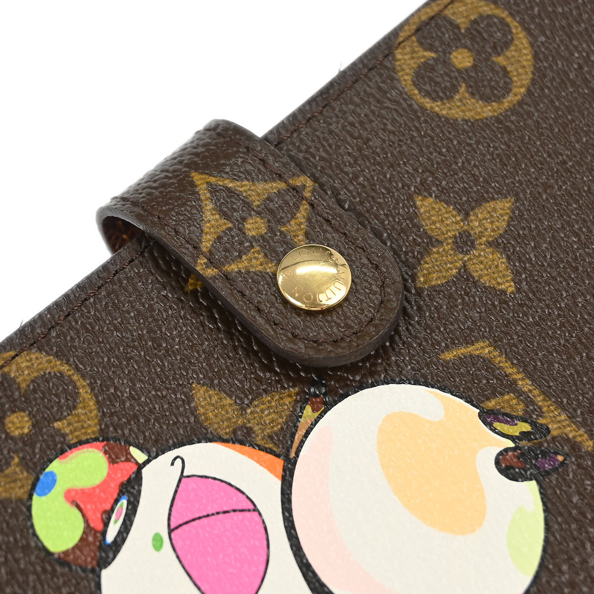 Louis Vuitton Monogram Panda Agenda PM Note Book Cover R20011 Small Good