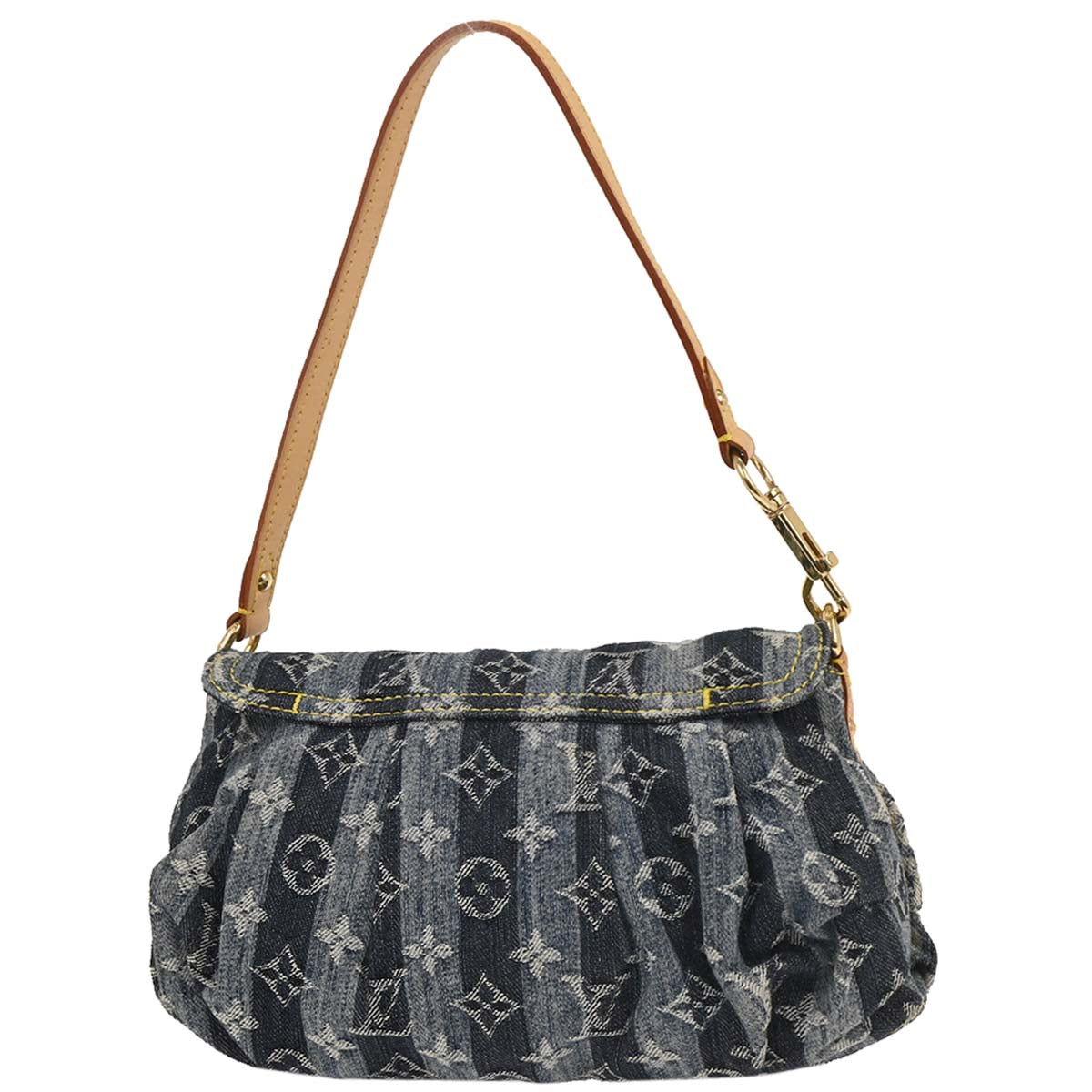 Louis Vuitton Blue Monogram Denim Mini Pleaty Raye Handbag M95333