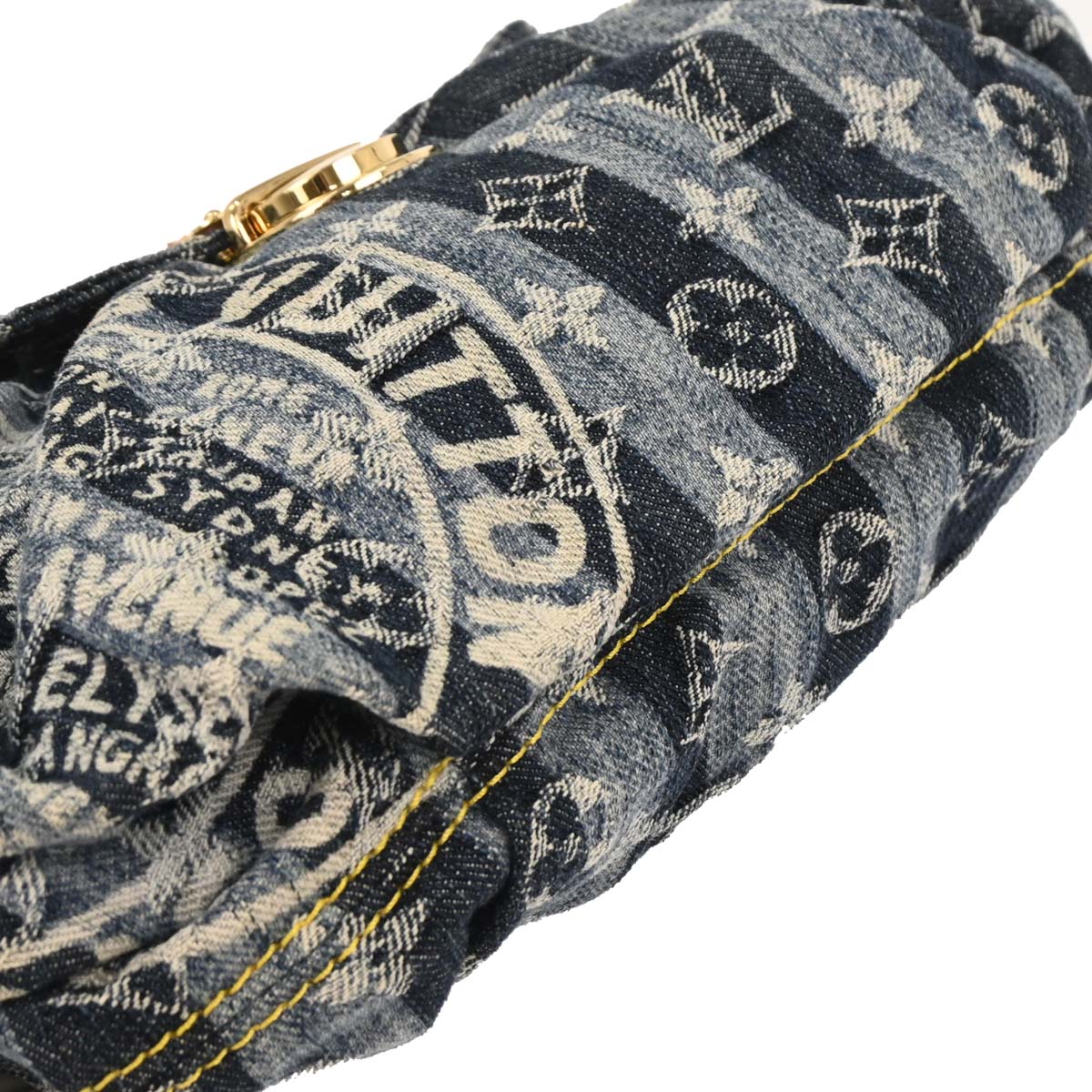 Louis Vuitton Blue Monogram Denim Mini Pleaty Raye Handbag M95333