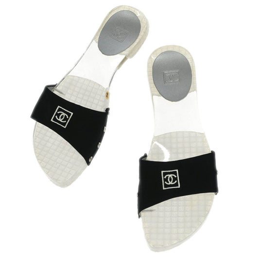 Chanel * Clear Acrylic Sport Line Shoes Sandals #36