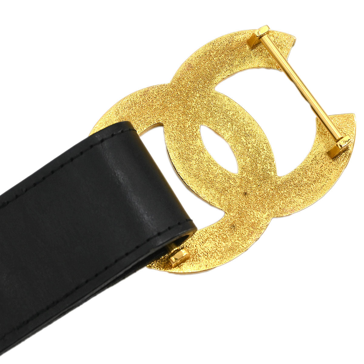 Chanel Belt Black Gold 75/30 96A Small Good