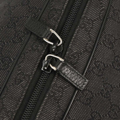 Gucci Black Canvas GG 2way Shoulder Duffel Handbag