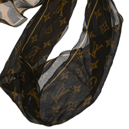 Louis Vuitton Escharpe Monogram Leopard Silk Scarf M72123 Small Good