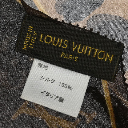 Louis Vuitton Escharpe Monogram Leopard Silk Scarf M72123 Small Good