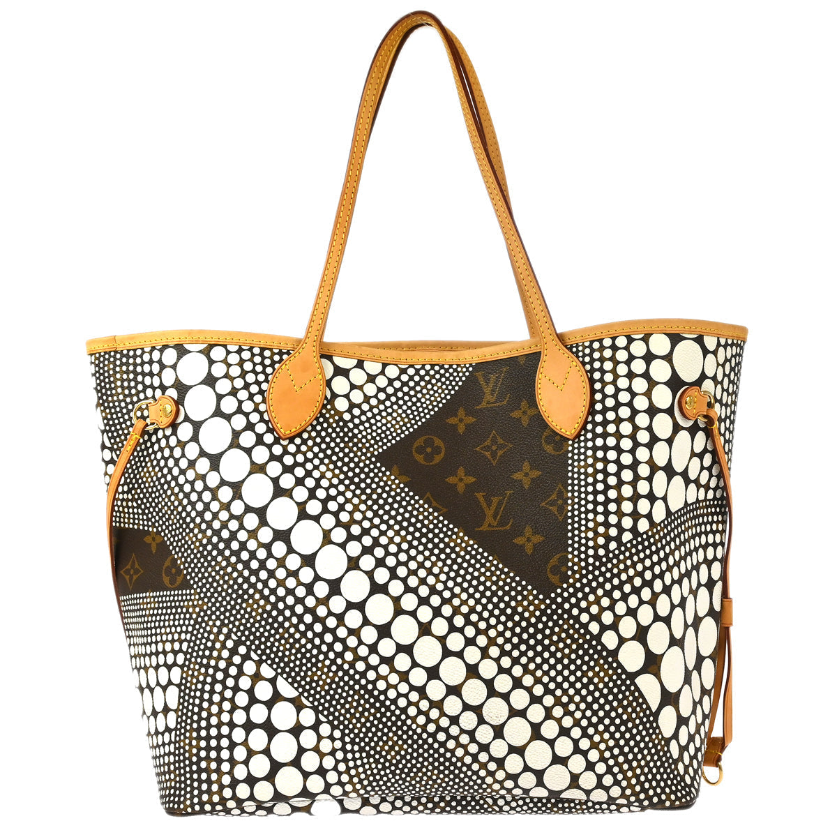 Louis Vuitton Yayoi Kusama 2012 Monogram Waves Neverfull MM Tote Bag M40684