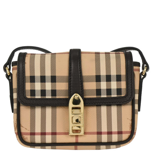 Burberry Beige House Check Shoulder Bag