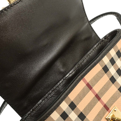 Burberry Beige House Check Shoulder Bag
