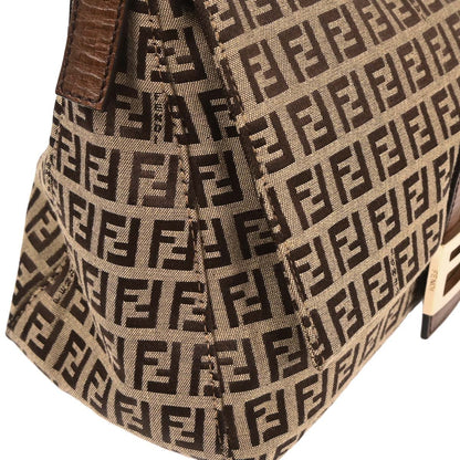 Fendi Brown Zucchino Mamma Baguette Handbag