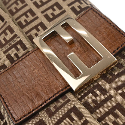 Fendi Brown Zucchino Mamma Baguette Handbag