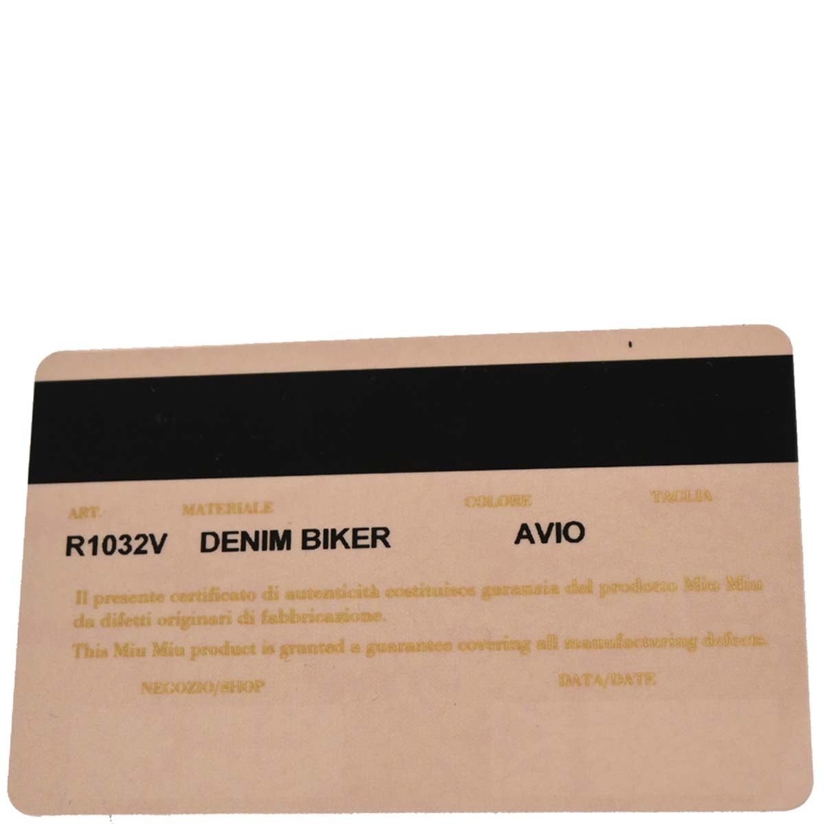 Miu Miu Navy Denim Biker Tote Bag