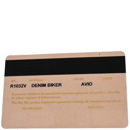 Miu Miu Navy Denim Biker Tote Bag