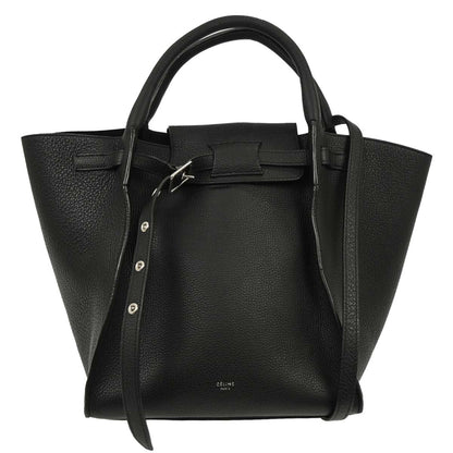 Celine Black Big Bag 2way Shoulder Tote Bag