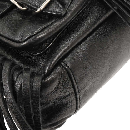 Saint Laurent Black Fringe Festival Backpack