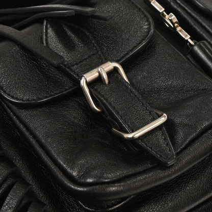 Saint Laurent Black Fringe Festival Backpack