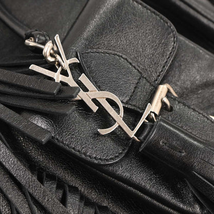 Saint Laurent Black Fringe Festival Backpack