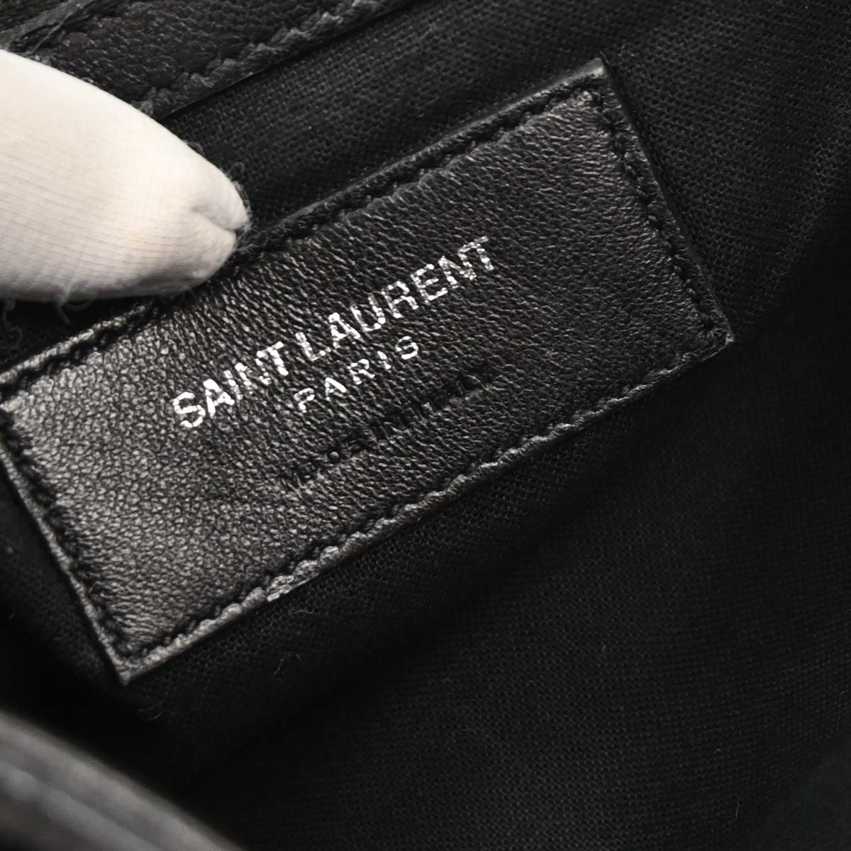 Saint Laurent Black Fringe Festival Backpack
