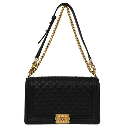 Boy Chanel Black Caviar New Medium Shoulder Bag