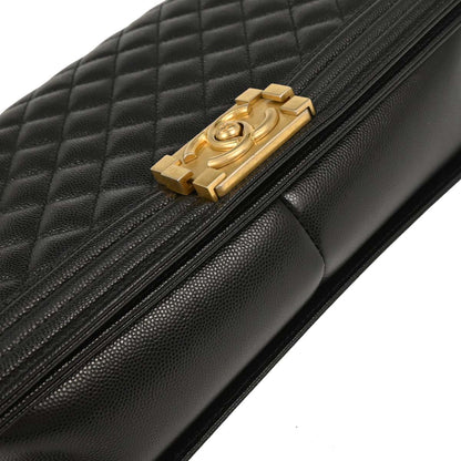 Boy Chanel Black Caviar New Medium Shoulder Bag