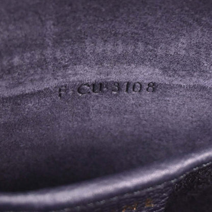 Celine Navy Leather Nano Luggage Tote Bag
