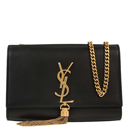 Saint Laurent Black Leather Kate Shoulder Bag