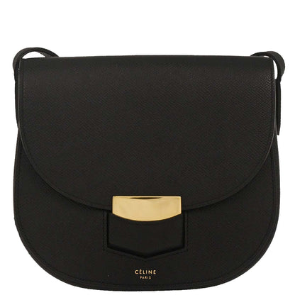Celine Black Small Trotteur Shoulder Bag