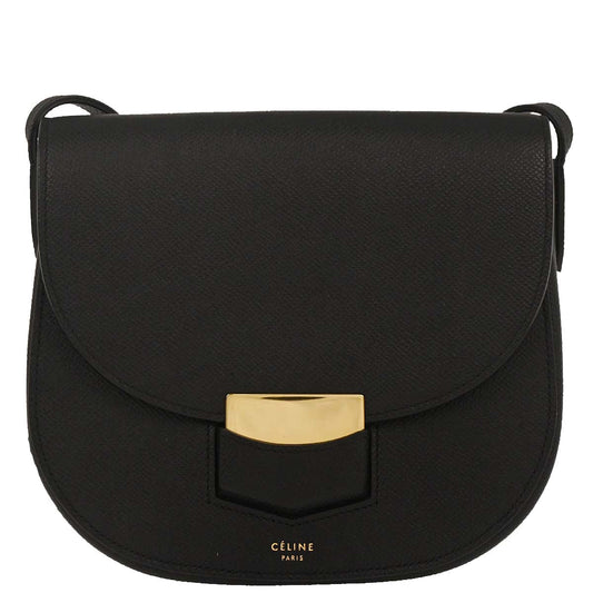 Celine Black Small Trotteur Shoulder Bag