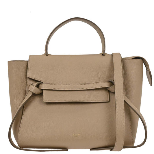 Celine Beige Belt Bag 2way Shoulder Handbag