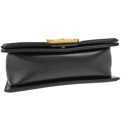 Boy Chanel Black Caviar Small Chain Shoulder Bag