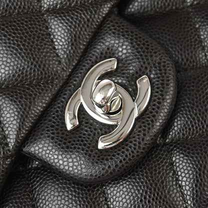 Chanel 2018-2019 Brown Calfskin Medium Classic Double Flap Shoulder Bag