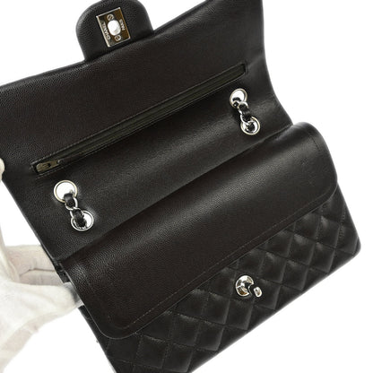 Chanel 2018-2019 Brown Calfskin Medium Classic Double Flap Shoulder Bag