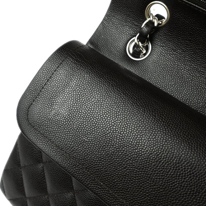 Chanel 2018-2019 Brown Calfskin Medium Classic Double Flap Shoulder Bag