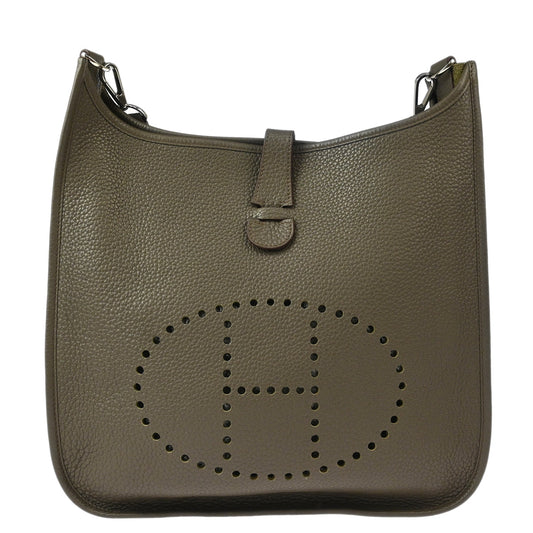 Hermes Etain Taurillon Clemence Evelyne 3 GM Shoulder Bag