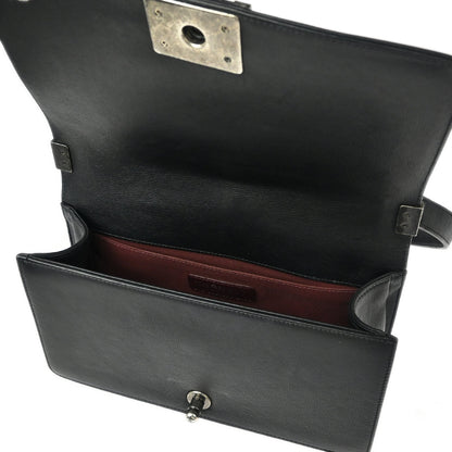 Boy Chanel 2015-2016 Black Calfskin Medium Shoulder Bag
