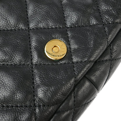 Chanel Black Calfskin Luxury Line Chain Me Shoulder Bag