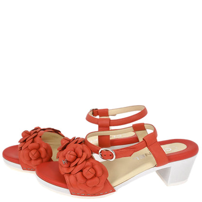 Chanel * Camelia Sandals #37