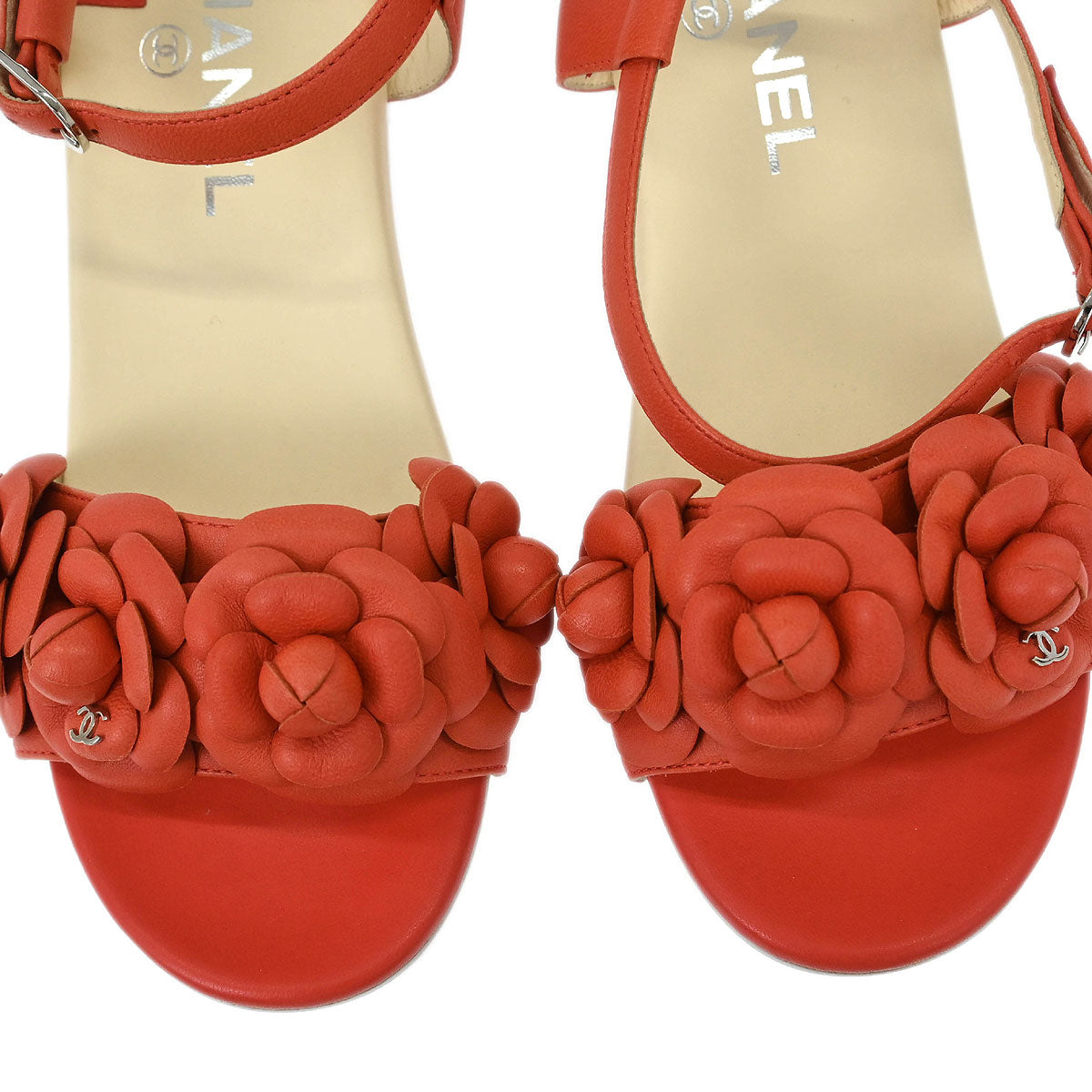 Chanel * Camelia Sandals #37