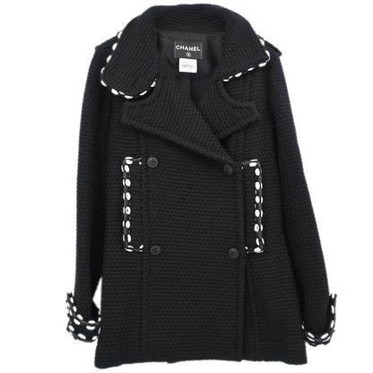 Chanel 2010 Double Breasted Jacket Black #38