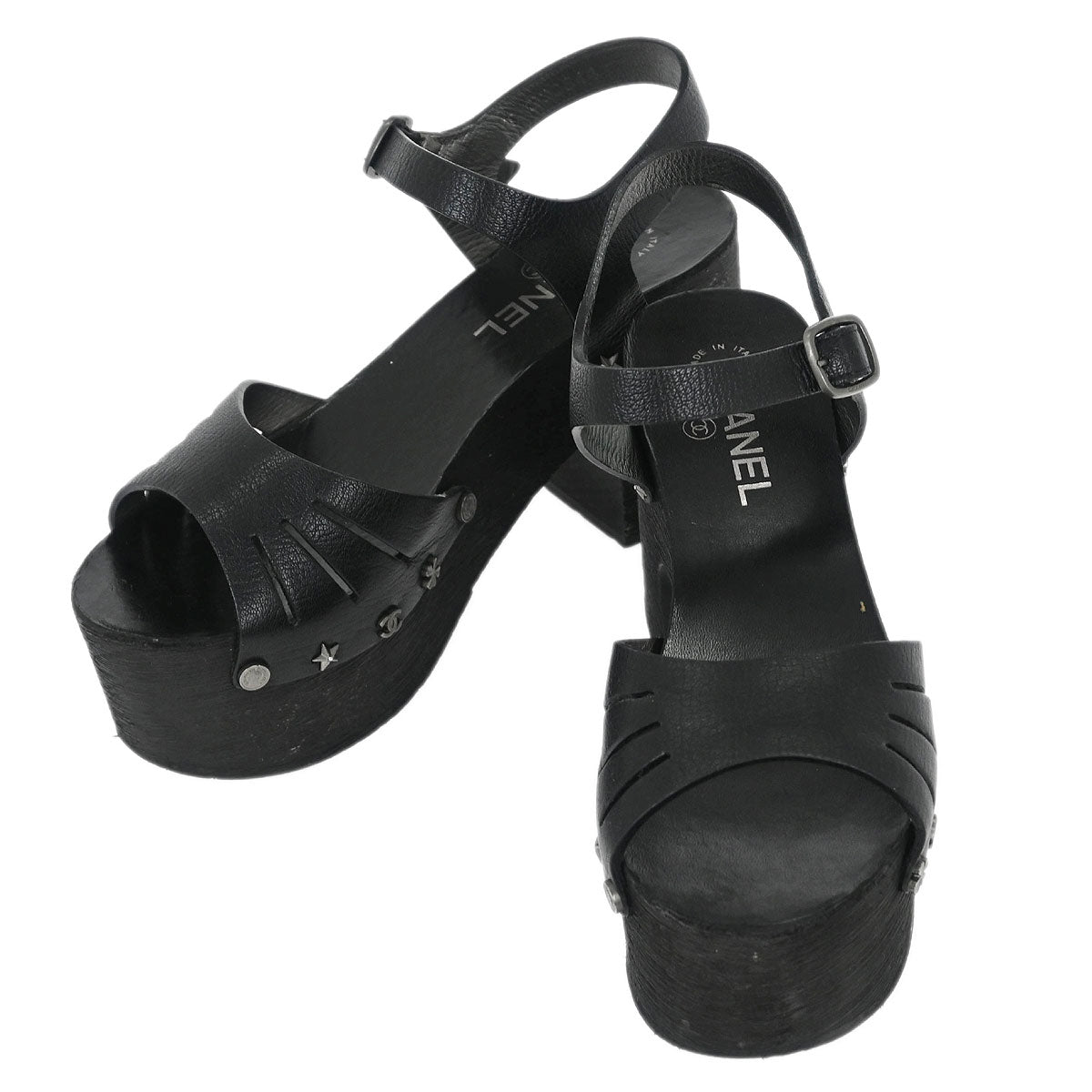 Chanel * Black Shoes Sandals