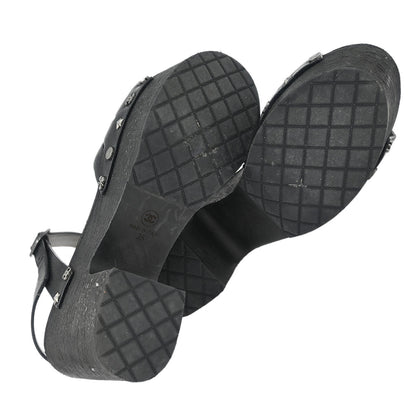 Chanel * Black Shoes Sandals