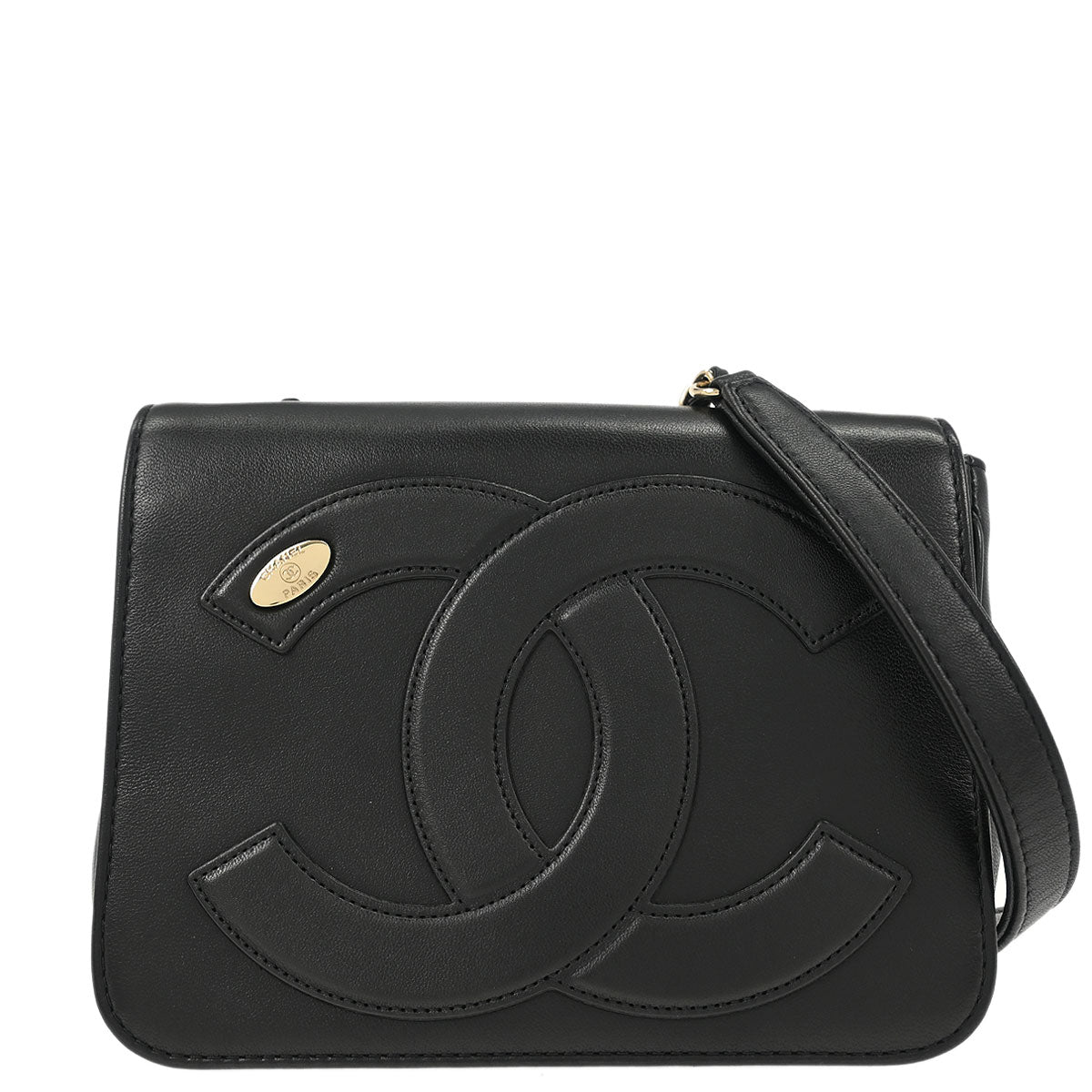 Chanel 2019 Black Lambskin Shoulder Bag